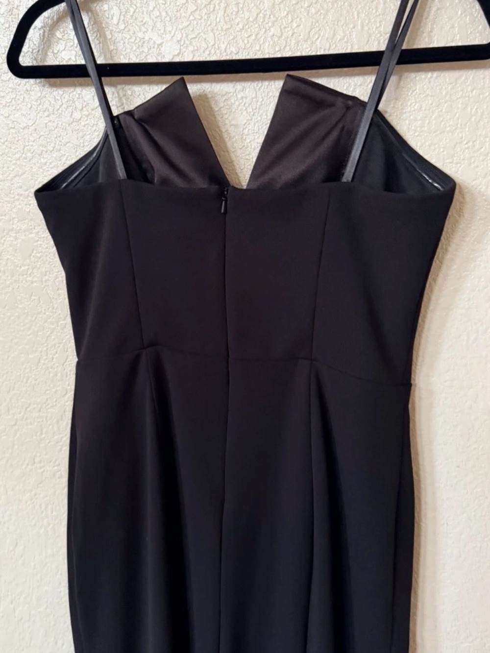 New Betsy And Adam Tux Detail Strapless Column Gown In Black Size 8 $239 - Picture 8 of 10